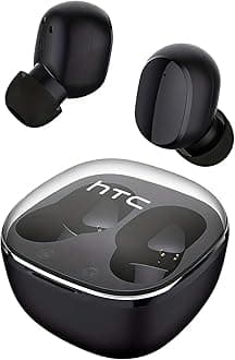 True Wireless 6 Bluetooth Earbuds 5.3 Inch Touch Control with Built-in Mic, Wireless Noise Cancelling, 22 Hours Playtime with Charging Case for