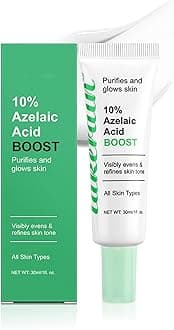 10% Azelaic Acid Booster Cream Gel, Azelaic Acid Cream, Soothes Redness Balances Oil Refines Pores Reduces Acne for All Skin Types 30ml