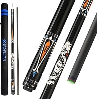 Carbon Fiber Pool Cue Stick Professional Cues (Full Carbon Technology Low Deflection Billiard Cue Stick,12.5mm,147cm)