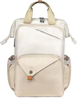 Laptop Backpack for Women - Work & Travel, Khaki (7651-KK)