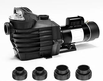 Pipopa 2.5HP 6540GPH Pool Pumps Above Ground and Inground, 1725RPM/3450RPM 2-Speed Swimming Pool Pumps, Super Power, Salt/Fresh Water, IP44 Waterproof, Energy Saving