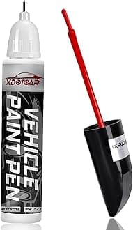 Pure Red Car Touch Up Paint Pen, Automotive Scratch Repair Kit, Auto Scratch Remover, Black