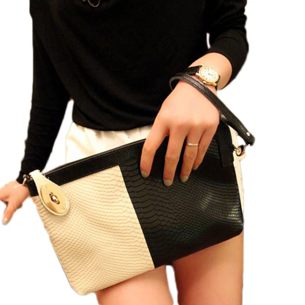 Classic Hit High-end Color Serpentine Patchwork Clutch Bag Shoulder Bag Messenger bag women bag