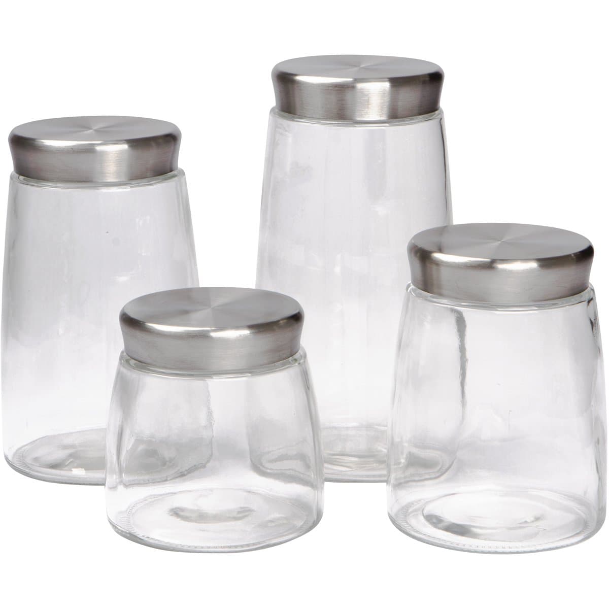 Krystallo 4-piece Glass Storage Jar Set
