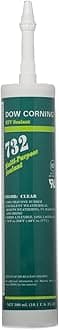 Dow Corning 1892070 732 Clear Multi-Purpose Sealant, -60 to 180 Degree C, 300 mL