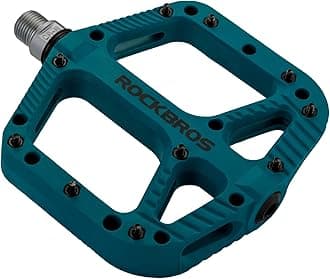 Rockbros Mountain Bike Pedals Nylon Composite Bearing 9/16" Mtb Bicycle Pedals With Wide Flat Platform Blue
