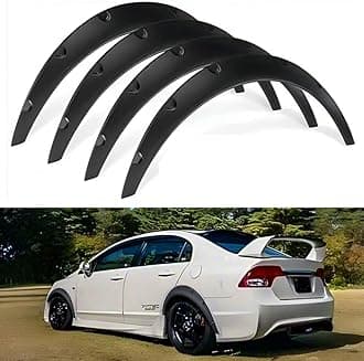 4Pcs 3.5 inch/890mm Universal Flexible Car Fender Flares Extra Wide Body Wheel Arches
