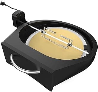 onlyfire only fire BRK-6064 BBQ Rotisserie Kit with Pizza Ring for Large Big Green Egg Ceramic Grill