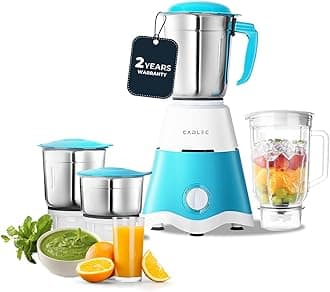 Cadlec Jarsphere 4 Jar 750 Watt Mixer Grinder | High-Power Juicer, Blender & Mixer | Durable ABS Body | Multi-Function for Juicing & Blending | 2-Year Warranty