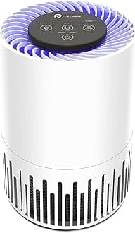 PureMate Air Purifier for Home, Quiet Air Cleaner with True HEPA Filter with 4 Speeds and Sleep Mode, Night Light, Odors Dust Mold for Allergens Smokers Pollen Pet Hair