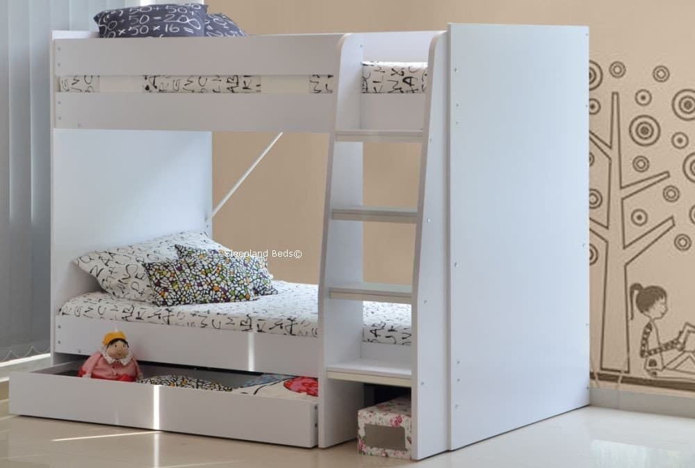 Sleepland Beds 2ft6 Royal Bunk (white)