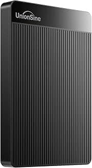 External Hard Drive 320GB Ultra Slim Portable Hard Drive USB3.0 HDD Storage Compatible with PC, Desktop, Laptop, Mac, Xbox One, Xbox 360, PS4 (Black) HD2510