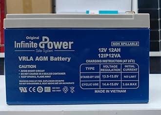 INFINTE POWER 12V 12AH VRLA AGM BATTERY LEAD ACID