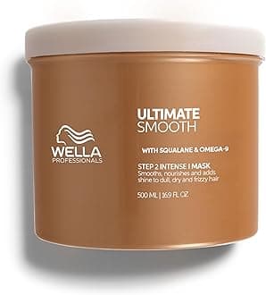 Wella Professionals ULTIMATE SMOOTH Intense Mask with Deep Nourishment | Treatment for Dry, Frizzy Hair | Smooths & Adds a Silky Shine | With Squalane & Omega 9 | Color Safe