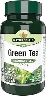 Green Tea 10,000mg – High Strength Natural Supplement – Supports Energy, Metabolism & Weight Management – Antioxidant – Vegan, Gluten Free, Non-GMO – 60 Tablets