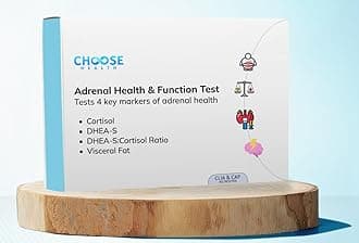 - 4-in-1 Cortisol & DHEA-S Test | Sleep Test | Stress Test | Adrenal Health & Function Test | Visceral Fat | Cap & CLIA accredited Lab | Not Avail in NY RI…