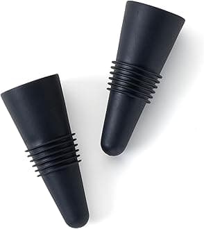 Rabbit Wine Stopper, 3.5x0.9, Black