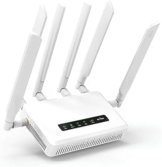 GL.iNet GL-X3000 (Spitz AX) 5G Router with Sim Slot for Modem, Cellular Gateway VPN Router, Wi-Fi 6 Wireless SIm Card Routers, Multi-WAN, Detachable Antennas, Access Point, Dual-SIM, Secure Internet