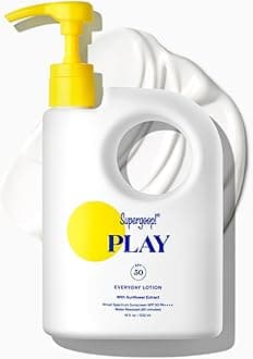 Supergoop! PLAY Everyday Lotion SPF 50 - Broad Spectrum Body & Face Sunscreen - Great for Active Days - Fast Absorbing, Water & Sweat Resistant - 18 fl oz