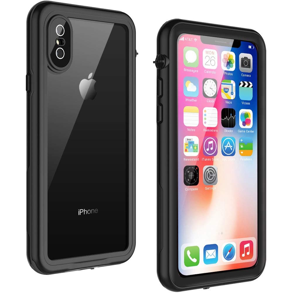 Sinkry iPhone X/iPhone Xs Waterproof Case, Shockproof Full Body Protective Cover Phone Case for iPhone Xs/X/10 (Gray)
