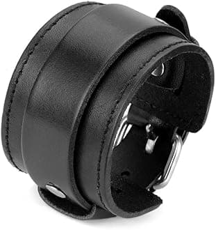 Leather Cuff Bracelet Punk Braided Bracelets Rock Leather Wristbands Faux Mens Leather Bracelet Gothic Viking Bangle Adjustable Wrap Bracelet for Women, Men