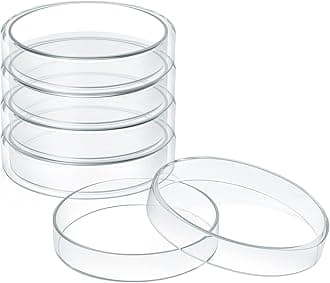 Borosilicate Glass Petri Dish, Diameter (100mm), Height (15mm), Pack of 10 Pcs