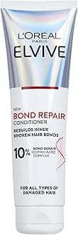 L'Oreal Paris Elvive Bond Repair Conditioner, with Citric Acid Complex, Deep Repair & Bonding Hair Care for Severely Damaged Hair, 98% Less Breakage, 82% Stronger, 150ml