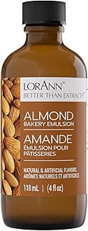 Lorann Oils Bakery Emulsions Natural and Artificial Flavor 4oz-Almond, Other, Multicoloured, 6.82 x 6.82 x 13.43 cm