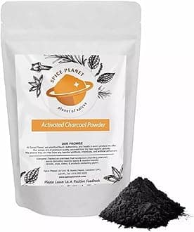 Activated Charcoal Powder Natural Food Grade Spice Planet® Free UK P&P UK (90g)