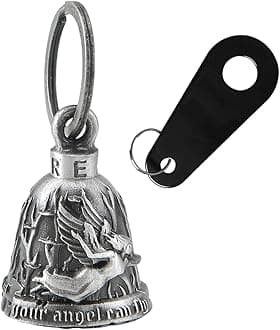 Motorcycle Bell with Hanger for Biker, Good Luck Biker Bells & Motorcycle Accessories, Keychain Luck Bell