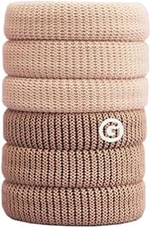 GIMME Bands Thick Fit Hair Ties | No Break Microfiber Thick Hair Elastics | A Firm Yet Gentle All Day Hold with No Snagging, Dents, or Breakage | Blondie