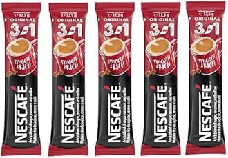 Original 3 in 1 Instant Coffee Mix, Instant Coffee Sachets, 3 in 1 Instant Coffee Sachets (Pack Of 5 x 17.5g)