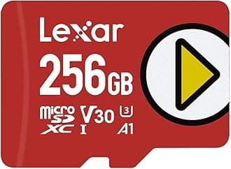Lexar 256GB PLAY microSD Card, UHS-I, C10, U3, V30, A1, Full HD, 4K, Up To 160/100 MB/s microSDXC Memory Card, Expanded Storage for Nintendo Switch, Gaming, Smartphones, Tablets (LMSPLAY256G-BNNNU)