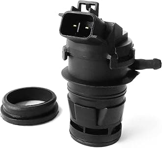 Windshield Washer Pump, Compatible with Toyota, Lexus, Scion, Mazda, Honda, Replaces OEM: 85330-60190, 85330-AE010, 85330-60180, Washer Fluid Pump with Grommet