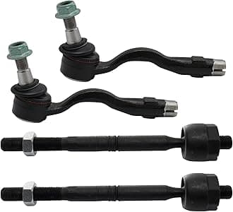 TRQ Front Tie Rod Set Compatible with 2011-2017 BMW X3 2015-2018 X4
