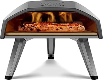 Ooni Koda 12 Gas Pizza Oven – 12" Gas Powered Outdoor Oven with 37 mBar Regulator and Gas Hose, Gas powered Portable Pizza Oven - Foundry Black