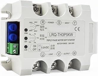 Three/Single Phase Motor Soft Starter Slow Start Module Solid State Relay Decompression and Step-Down Controller(3 Phase 22KW Module)