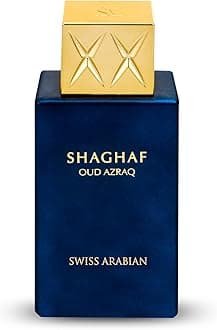 Shaghaf Oud Azraq - Limited Edition EDP Spray Unisex - Amber Vanilla Oud Fragrance - Luxury Personal Fragrance - Enchanting Blend of Arabian Perfume - 75 ml