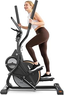 YOSUDA Elliptical Exercise Machine, 3-in-1 (Elliptical + Cardio Climber + Stair Stepper) Elliptical Machine for Home with 45°Incline, 15.5 in Stride, 16-Levals Resistance, Quiet Magnetic System