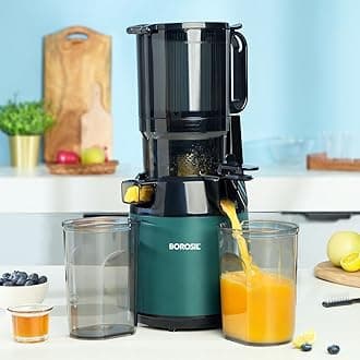 Vita Rich Cold Press Juicer | 250 Watts, 1.5 L Wide Mouth Hopper, 1 L Jug & Pulp Collector with Anti Drip Tap | Reverse Function for Pulp Cleaner, Auto Cut-Off for Safety | 2 Years Warranty