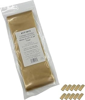 60mm Clear Collagen Casings For Sausage Making - 10 Pack, Non-Edible Casing For Cooked, Semi-Dry, Dried Sausage, 2 3/8" Diameter 24” Long, Stuff 1.3 Lbs Meat Per Case