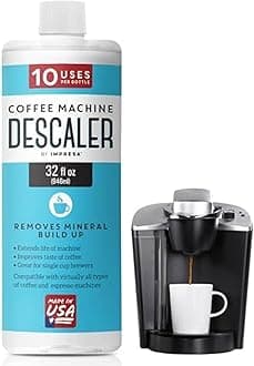 10 Uses 32oz Coffee Machine Descaler for Keurig and Virtually All Single Use Coffee and Espresso Machines - Made in the USA