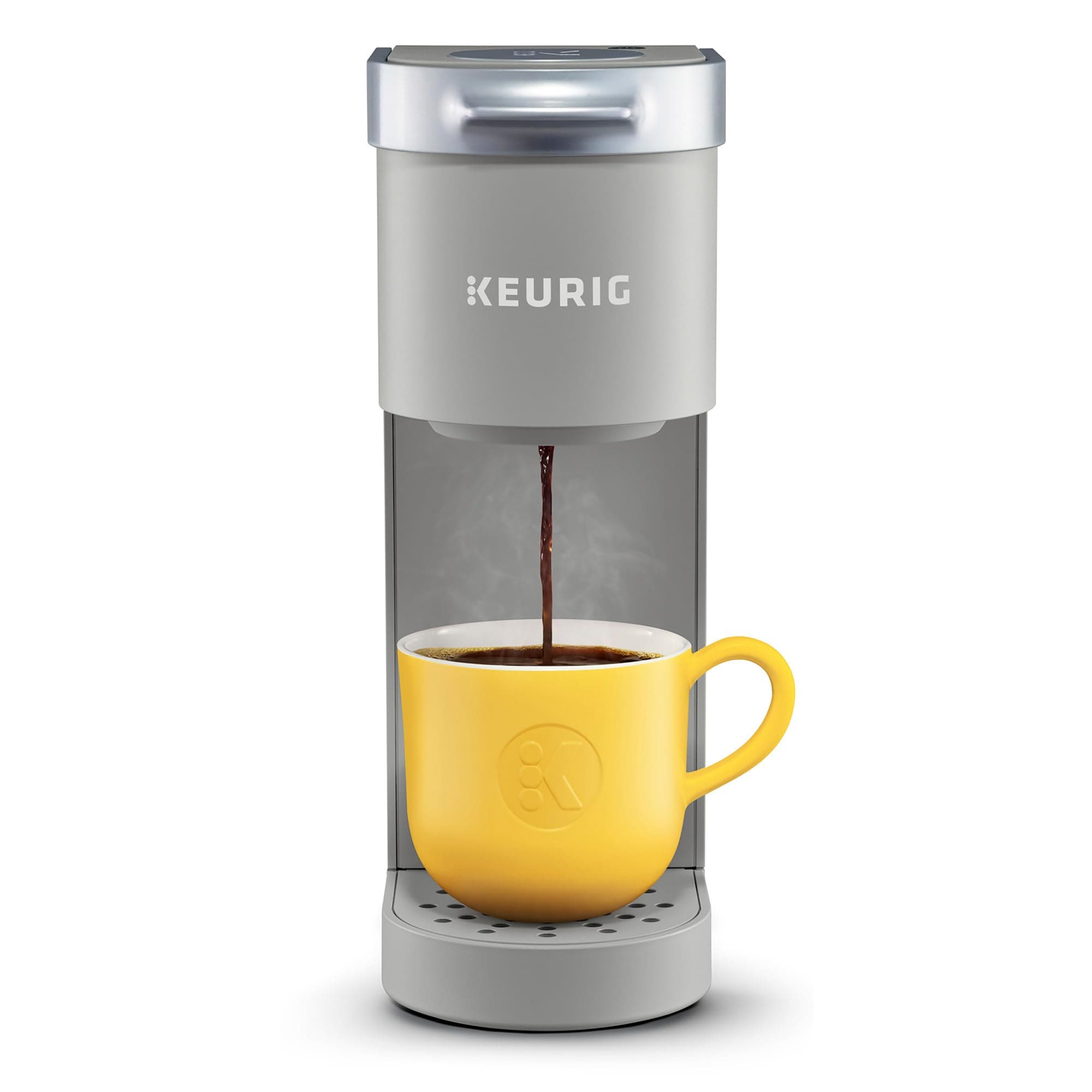 Keurig K-Mini Single Serve K-Cup Pod Coffee Maker, 6 to 12oz Brew size, with Cord Storage, Perfect for Small Spaces, Studio Gray