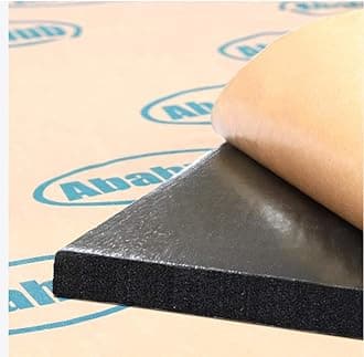 Abahub Sound Deadening 394 mil 107 sqft Heat Shield Automotive Insulation Roll - Car Sound Deadening Material Hood Insulation Pad, Firewall 393.7"x39"
