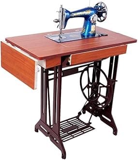 Sewing Machine Vintage Sewing Machine Household Foot-Operated Manual Tailor Head Eat Thick Sewing Machine with Iron Frame - Old Fashioned WEWYQSJXBXF-4129(Color:A,Size:)
