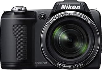 Nikon Coolpix L110 12.1MP Digital Camera with 15x Optical Vibration Reduction (VR) Zoom and 3.0-Inch LCD (Black)
