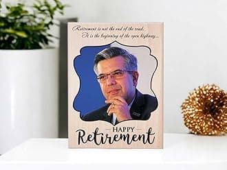 Colorful Wooden Customized Photo Frame For Retirement (12x9 Inches)