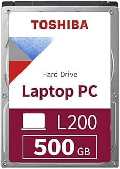 Toshiba L200 schlanke Mobile 500GB interne Festplatte (Bulk) 2,5 Zoll 7mm SATA - HDWK105UZSVA