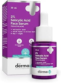 2% Salicylic Acid Serum for Active Acne | Helps Reduces Acne Marks & Blackheads | Removes Excess Oil & Unclog Pores | Suits All Skin Types | 1.01 Fl Oz/30ml