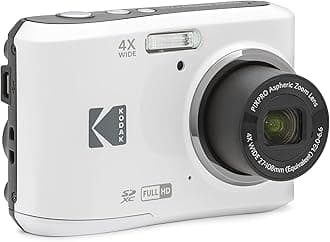 Kodak PIXPRO Friendly Zoom FZ45-WH 16MP Digital Camera with 4X Optical Zoom 27mm Wide Angle and 2.7" LCD Screen (White)